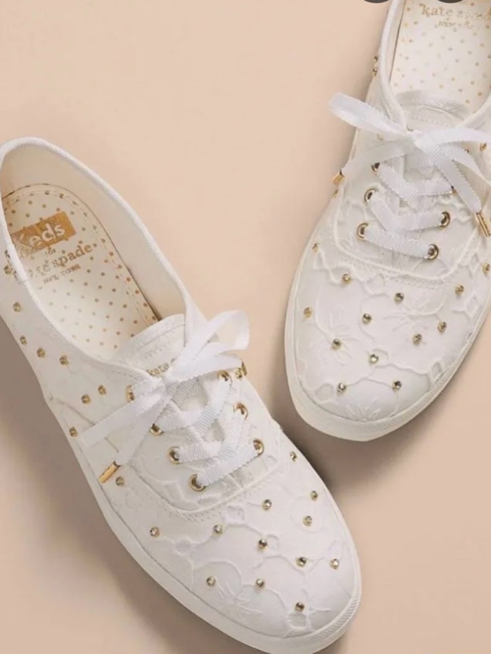 Keds x Kate Spade New York Champion Bridal Lace Sneakers